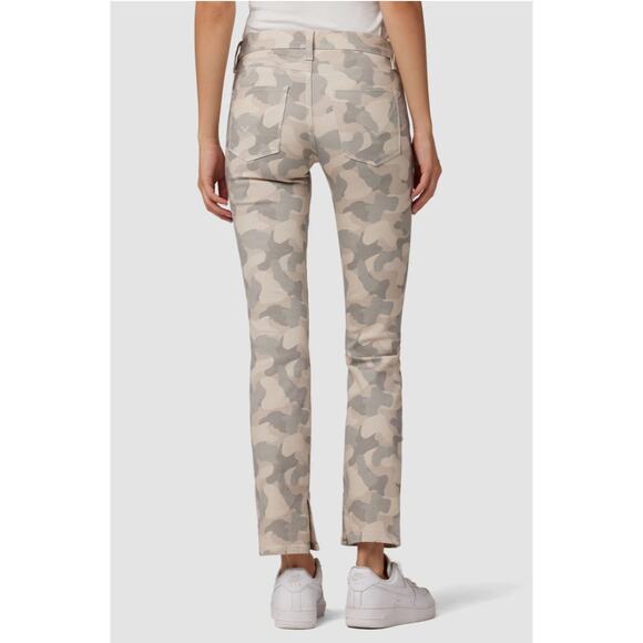 Hudson Nico Peyote Camo Mid-Rise Split Ankle Front Zip Jeans 29 - Picture 10 of 16